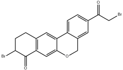 9-溴-3-(2-溴乙酰基)-10,11-二氢-5H-二苯并(C,G) CHROMEN-8(9H)-酮    