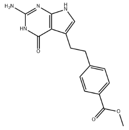 4-[2-(2-氨基-4,7-二氢-4-氧代-1H-吡咯并[2,3-d]嘧啶-5-基)乙基]苯甲酸甲酯  