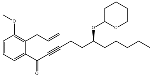 (6S)-1-(3-甲氧基-2-(2-丙烯基)苯基)6-(四氢-2H-吡喃-2-基)氧代)2-十一碳炔-1-酮