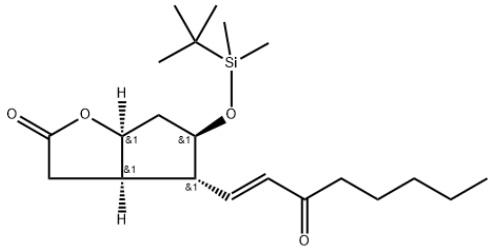 地诺前列腺素中间体 (3aR,4R,5R,6aS)-5-(叔丁基二甲基硅基氧基-4-((E)-3-氧代己-1-烯-1-基)六氢-2H-环戊并[b]呋喃-2-酮  