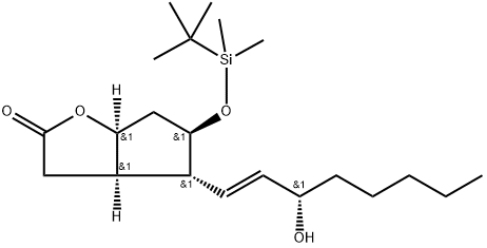 (3aR,4R,5R,6aS)-5-((叔丁基二甲基氯硅烷基）氧基)-4-((S,E)-3-羟基辛基-1-烯-基）六氢-2H-环戊烷并[b]呋喃-2-酮  
