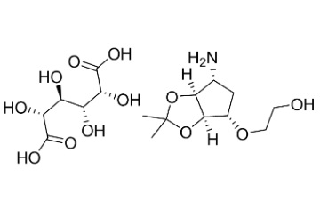 2-((3aR,4S,6R,6aS)-6-amino-2,2-dimethyltetrahydro-3aH-cyclopenta[d][1,3]dioxol-4-yloxy)ethanol L-tataric acid