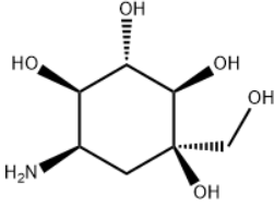 井冈霉醇胺（维列胺）  (1S,2S,3R,4S,5S)-5-氨基-1-羟甲基环己烷-1,2,3,4-四醇  