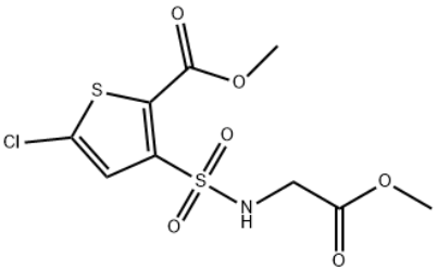 5-氯-3-磺酰氨基乙酸甲酯-2-噻吩甲酸甲酯；氯诺昔康上苷物  