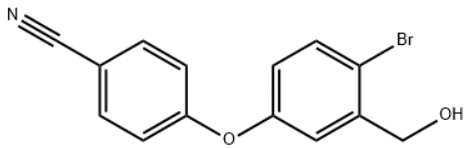 4-[4-溴-3-(羟基甲基)苯氧基]苯甲腈； Crisaborole （AN-2728）中间体；